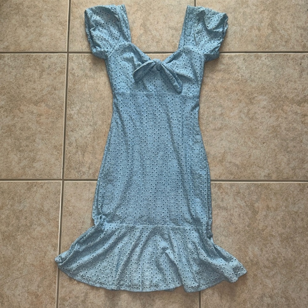 Guess Eyelet Midi Dress